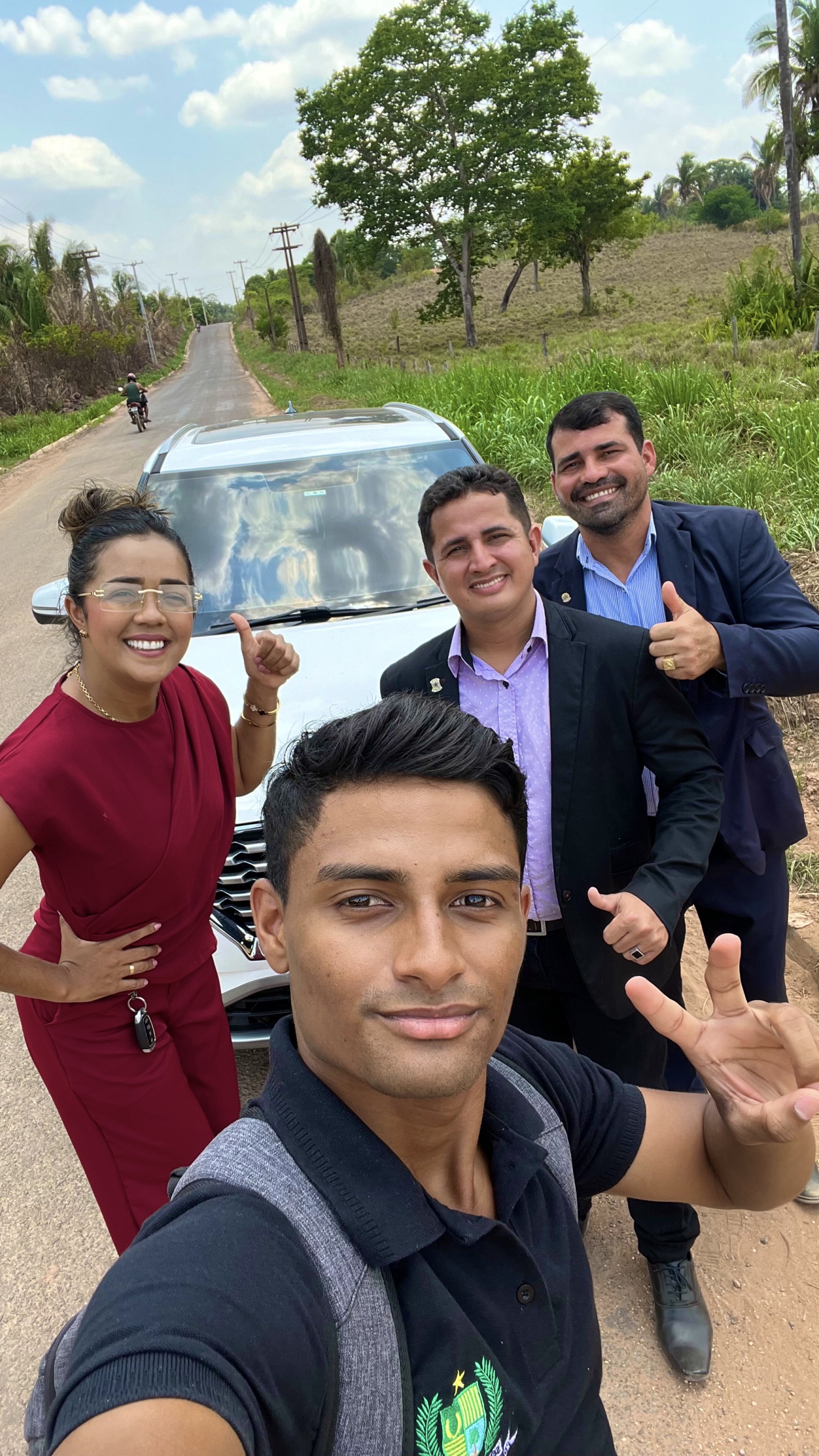 Vereadores fiscalizam obras para a nova ponte do povoado Boca da Mata